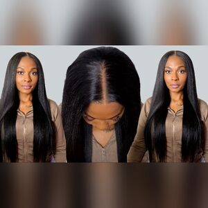 Yaki Straight Human Hair Wig